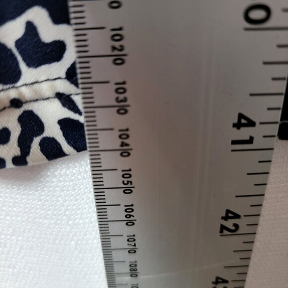 LEL Long Elegant Legs Womens Dress Sz M Ruched Waist Sleeveless Black White USA - Picture 6 of 12